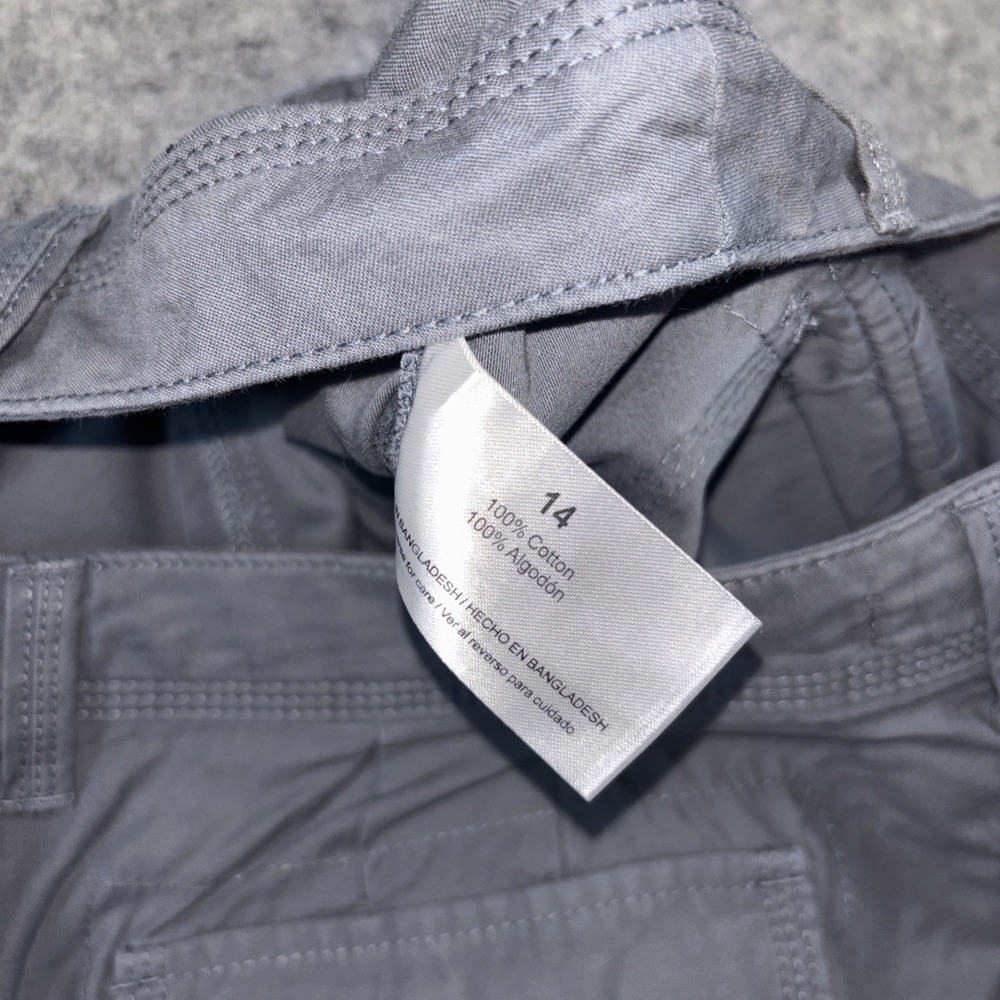 Eddie Bauer Chino Shorts Women's 14 Gray Cargo Summer Trail Hiking‎ Outdoor - Picture 8 of 9